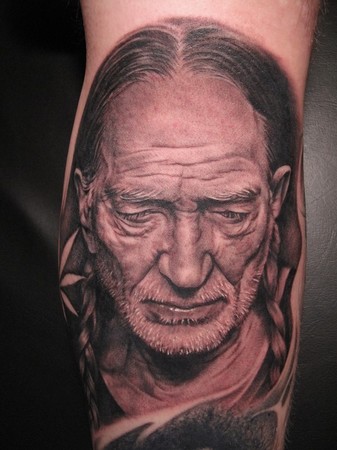 He does really badass black and grey work Saw a protrait piece he did of
